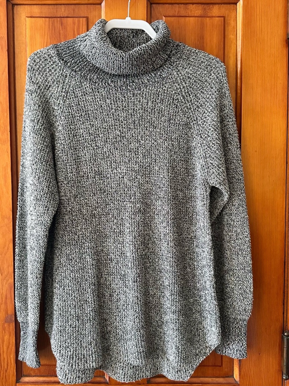 RD Style Grey Marled Turtleneck Sweater